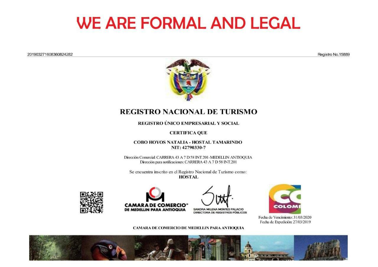 Hostal Tamarindo Inn 麦德林 外观 照片